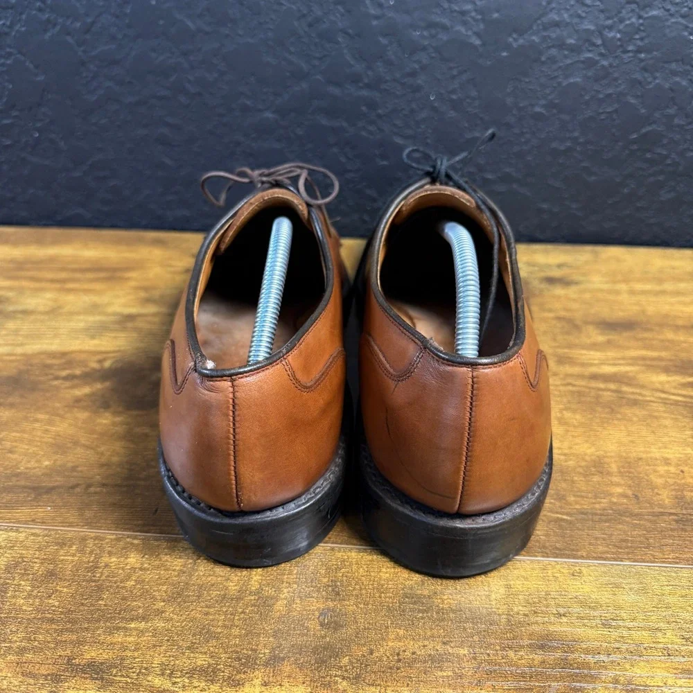 Allen Edmonds Bradley 2661 Brown Leather Split Toe Derby Mens 11.5 A Narrow